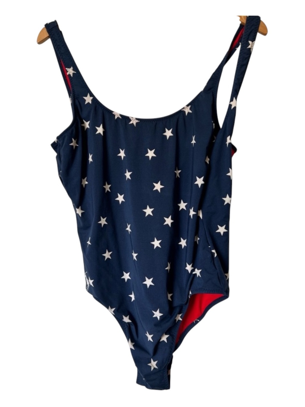 Ralph Lauren Navy Blue One-Piece Swimsuit with White Stars